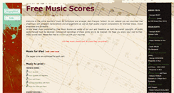 Desktop Screenshot of free-music-scores.com