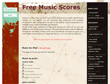 Tablet Screenshot of free-music-scores.com